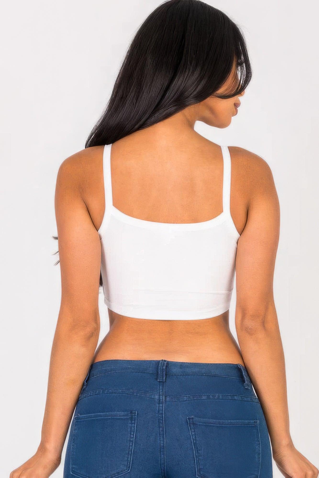Ribbed Knit Cami Crop Top | Mixtshop LLC
