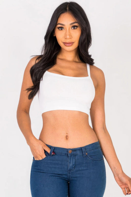 Ribbed Knit Cami Crop Top | Mixtshop LLC