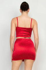 Sweetheart Bustier Rhinestones Crop Top | Mixtshop LLC