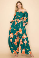 Off Shoulder Top And Wide Pants Set | Mixtshop LLC