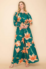 Off Shoulder Top And Wide Pants Set | Mixtshop LLC