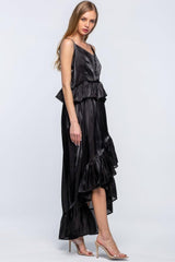 Shimmering Dress With Ruffles | Mixtshop LLC