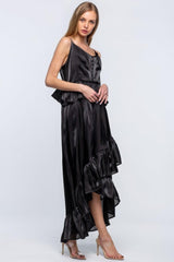Shimmering Dress With Ruffles | Mixtshop LLC