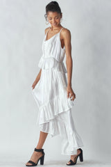 Shimmering Dress With Ruffles | Mixtshop LLC
