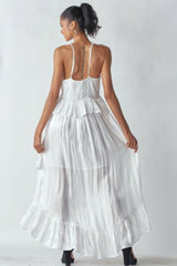 Shimmering Dress With Ruffles | Mixtshop LLC
