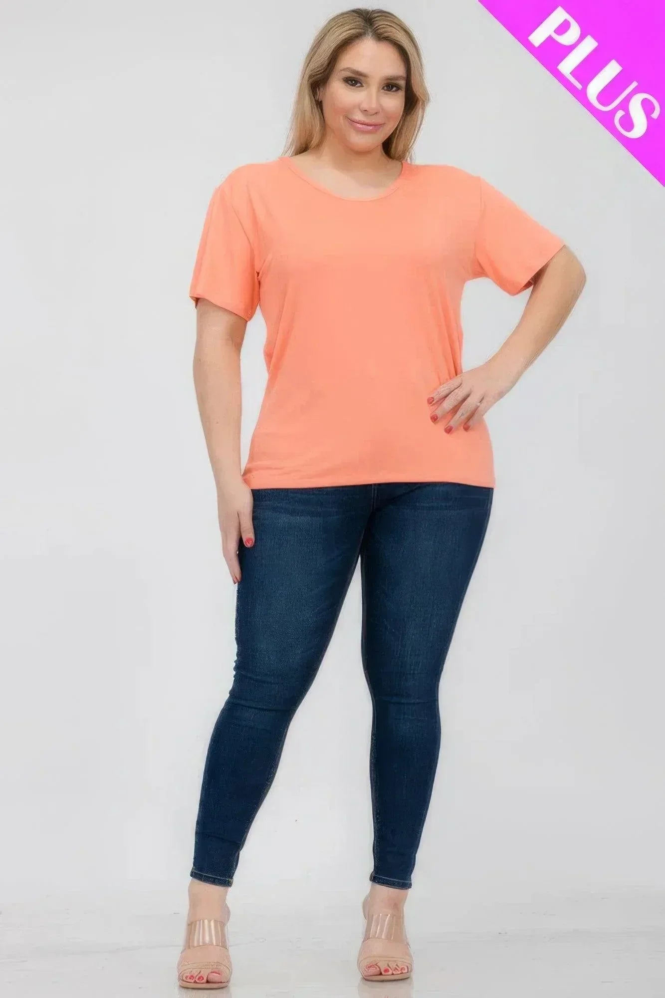 Plus Size Basic Short Sleeve T-shirt Secondary image