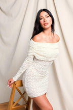 Off Shoulder Lace Dress | Mixtshop LLC