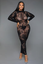 Long Sleeve Innocent Touch Laced Dress | Mixtshop LLC