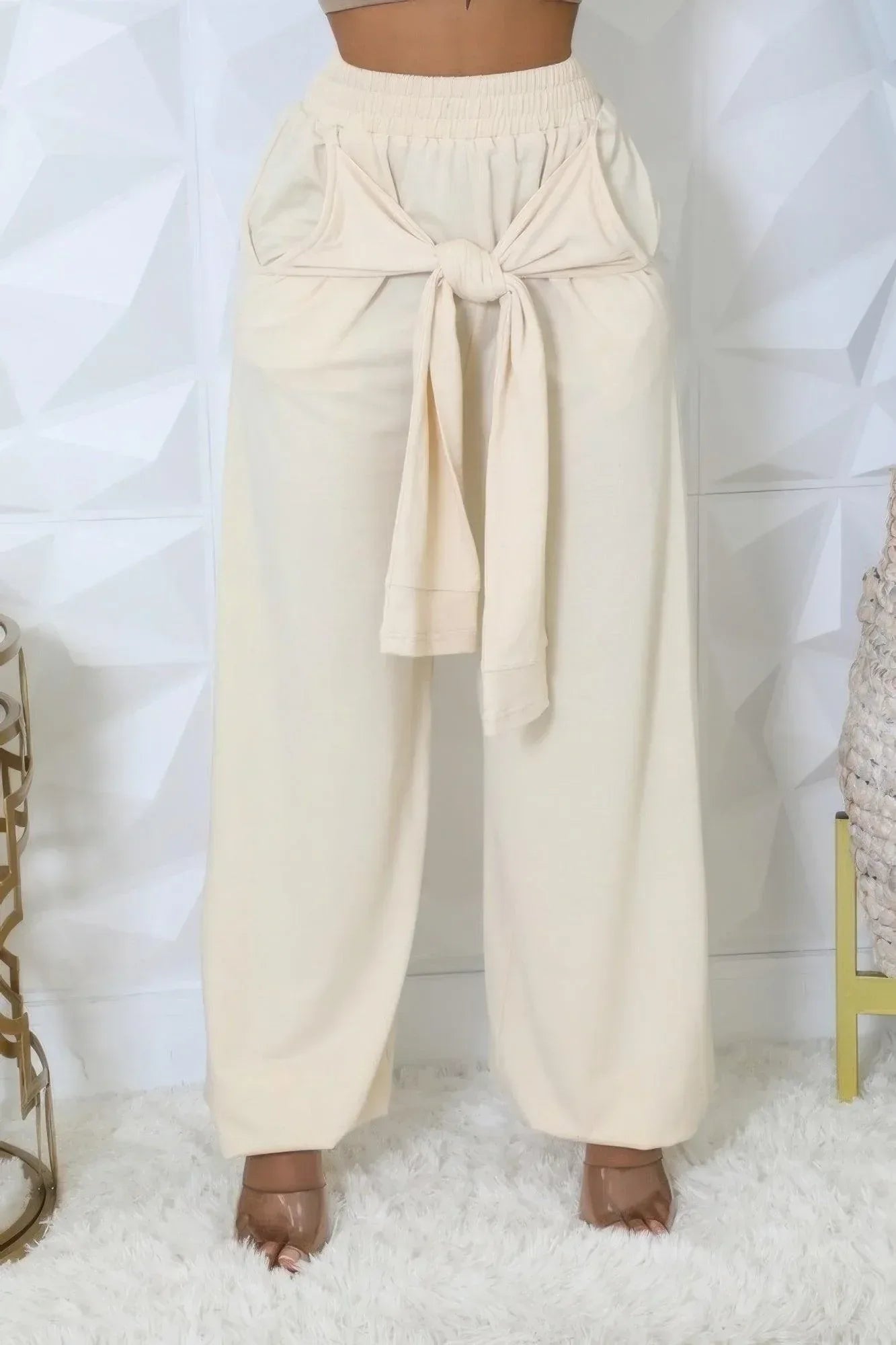 High-waisted Stretch Pants | Mixtshop LLC
