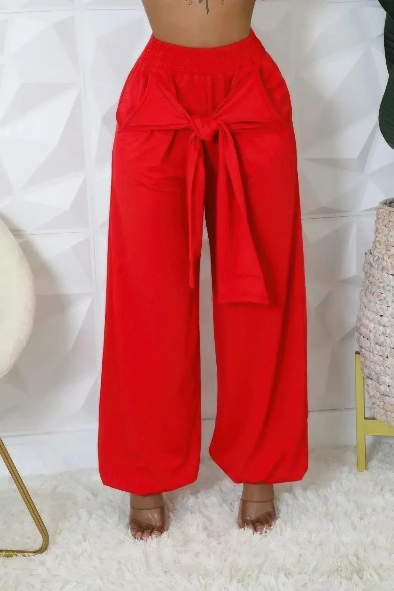 High-waisted Stretch Pants | Mixtshop LLC Main image