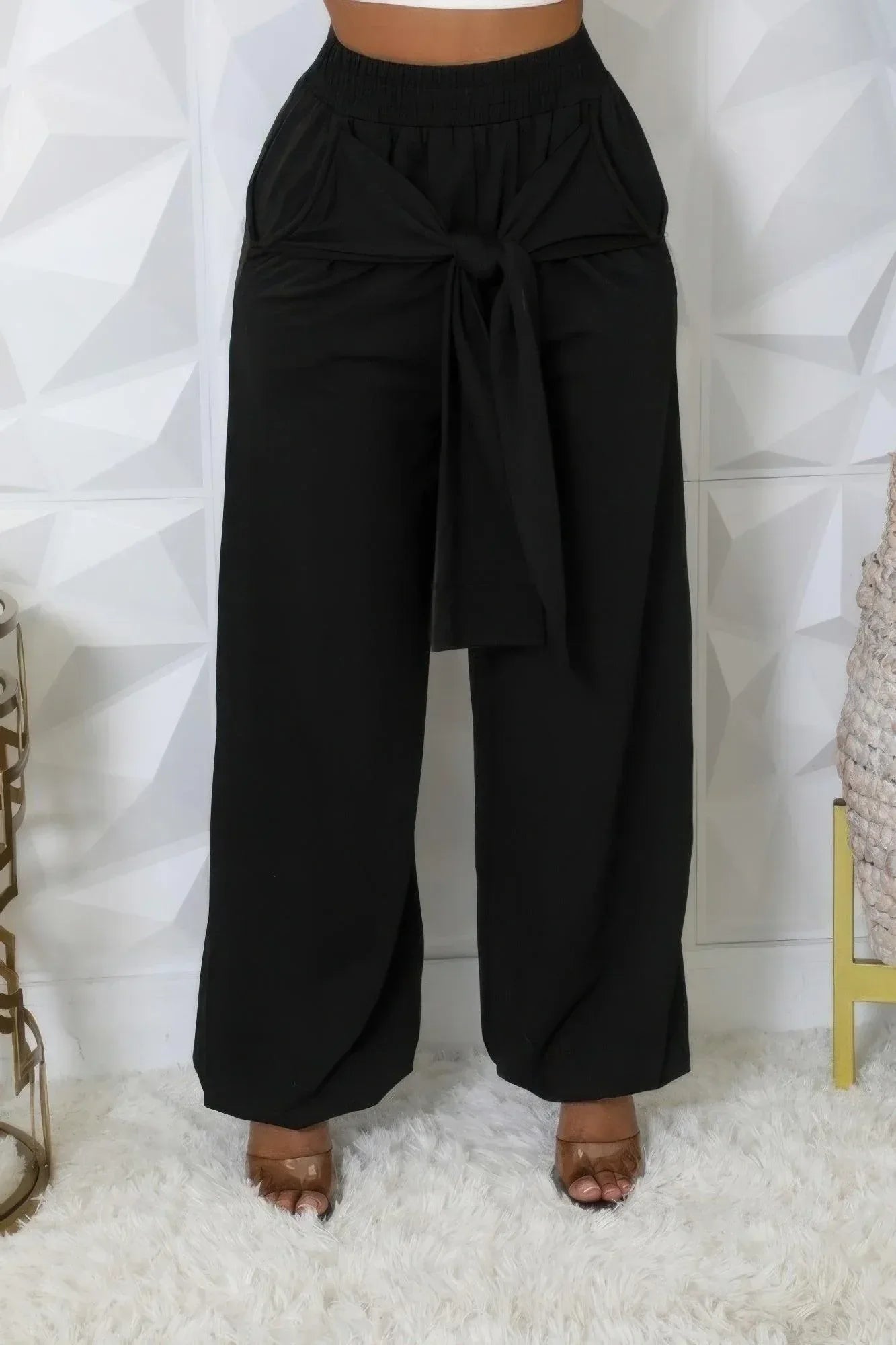 High-waisted Stretch Pants | Mixtshop LLC Main image