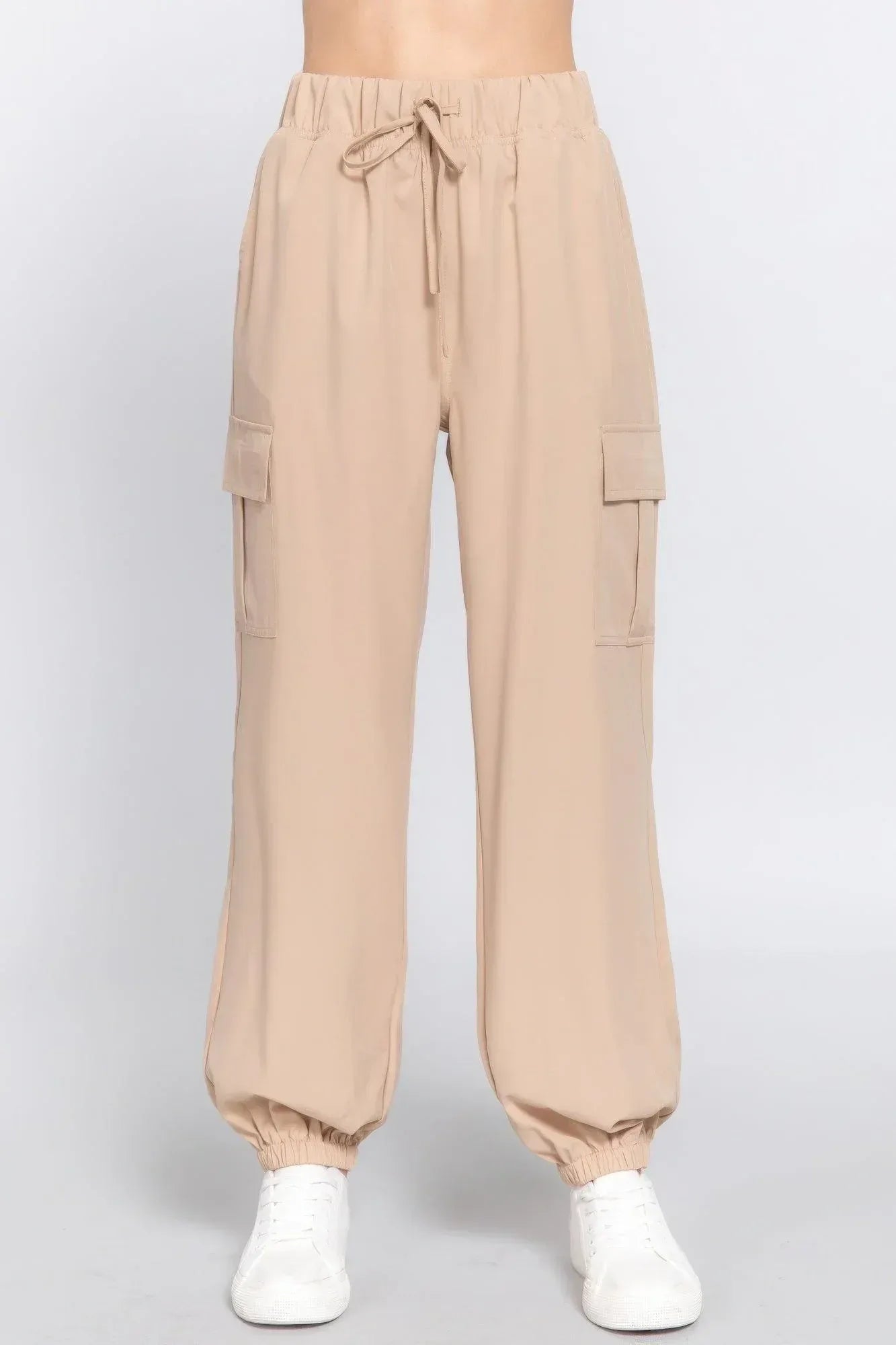 Light Weight Stretch Woven Cargo Jogger Pants | Mixtshop LLC Main image