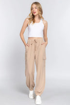 Light Weight Stretch Woven Cargo Jogger Pants | Mixtshop LLC