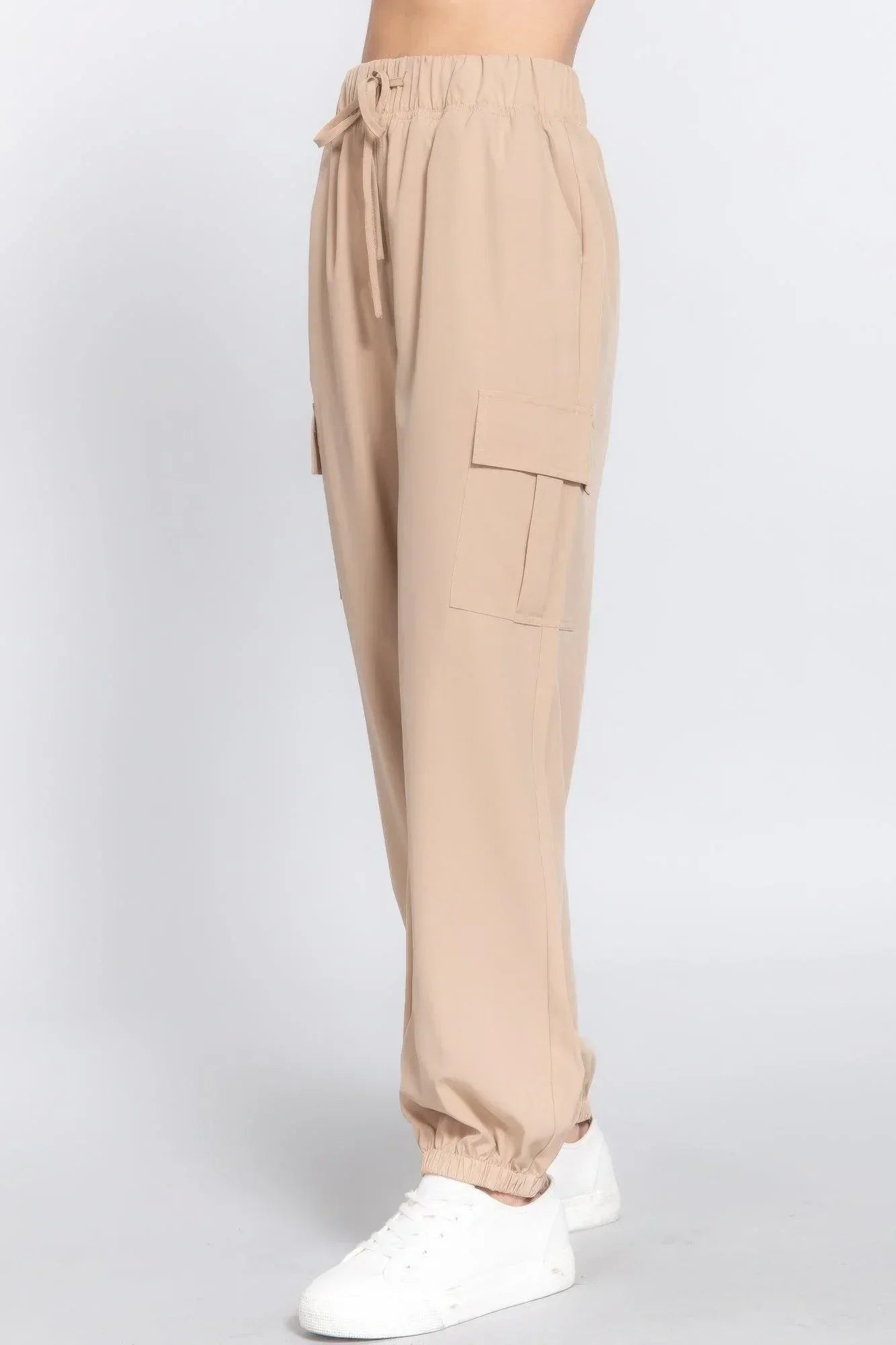 Light Weight Stretch Woven Cargo Jogger Pants | Mixtshop LLC