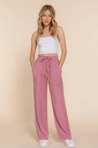 Elastic Waist Tencel Long Pants | Mixtshop LLC