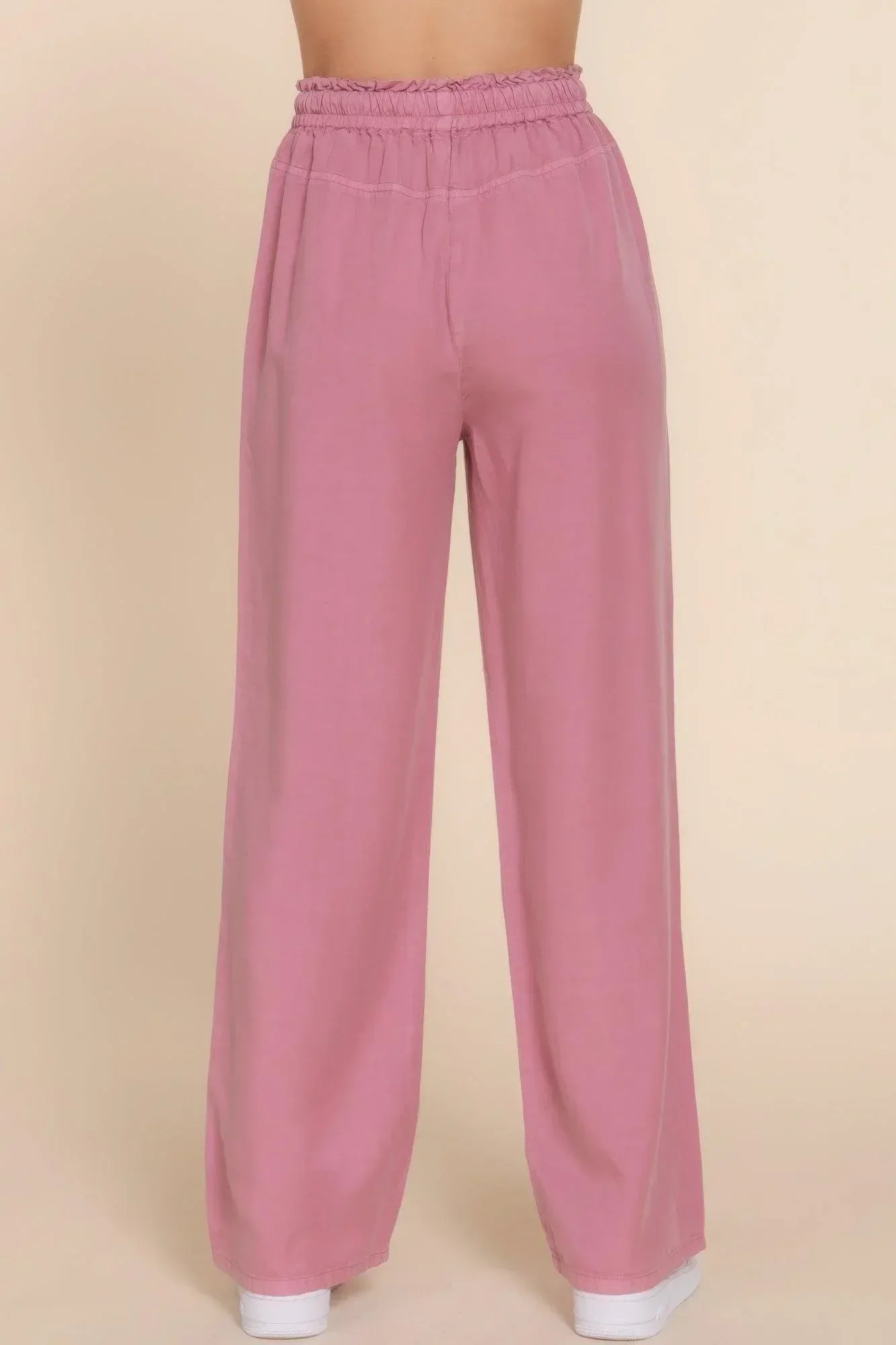 Elastic Waist Tencel Long Pants | Mixtshop LLC
