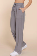 Elastic Waist Tencel Long Pants | Mixtshop LLC