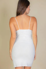 Eyelash Lace Trim Cami Mini Dress | Mixtshop LLC