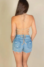 Tank Bandana Hem Square Neck Top | Mixtshop LLC
