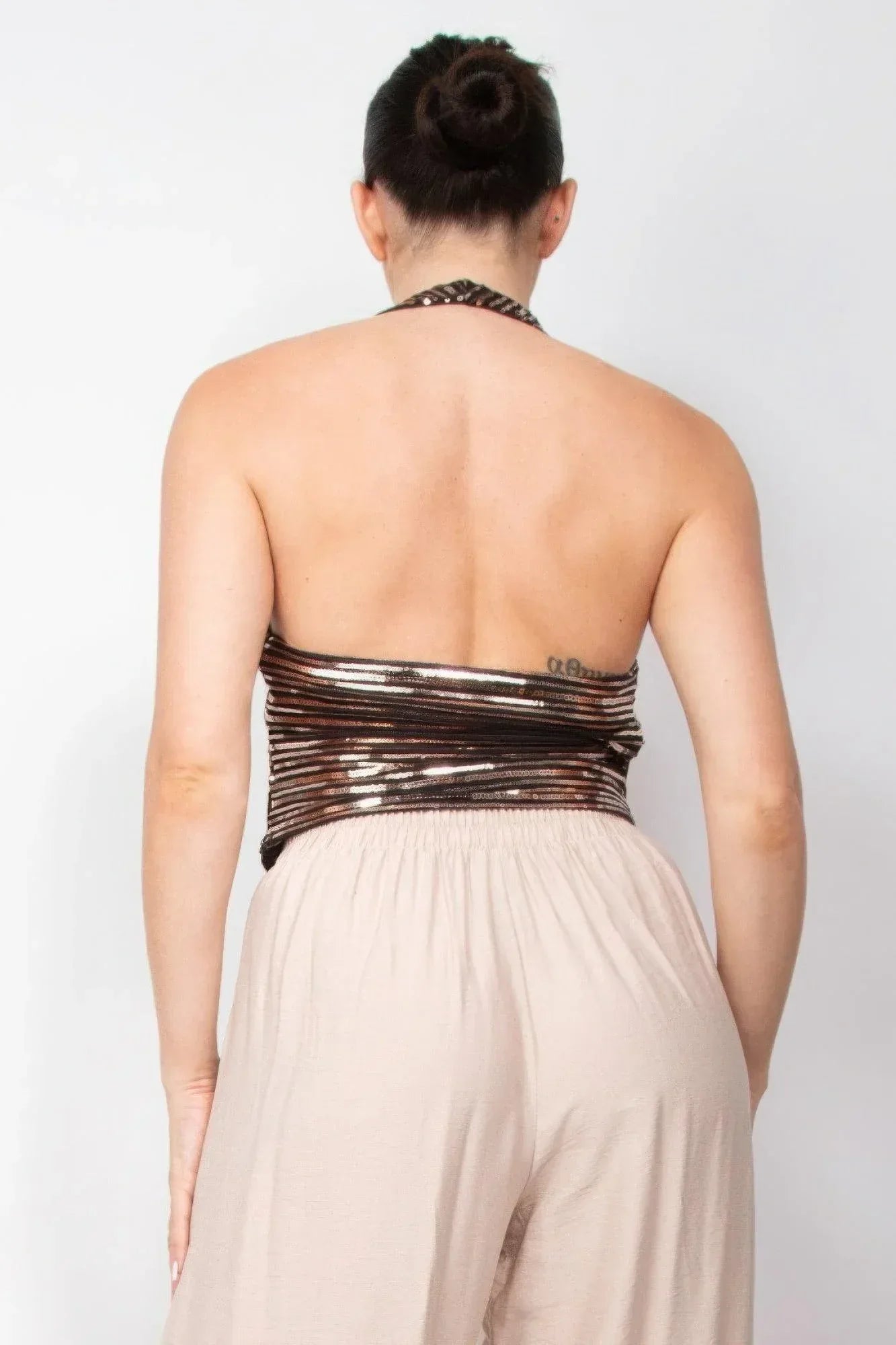 Surplice Halter Sequin Top | Mixtshop LLC