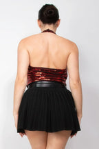 Surplice Halter Sequin Top | Mixtshop LLC