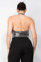 Surplice Halter Sequin Top | Mixtshop LLC