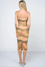 Tie dey printed mesh mini dress | Mixtshop LLC