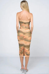 Tie dey printed mesh mini dress | Mixtshop LLC
