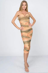 Tie dey printed mesh mini dress | Mixtshop LLC