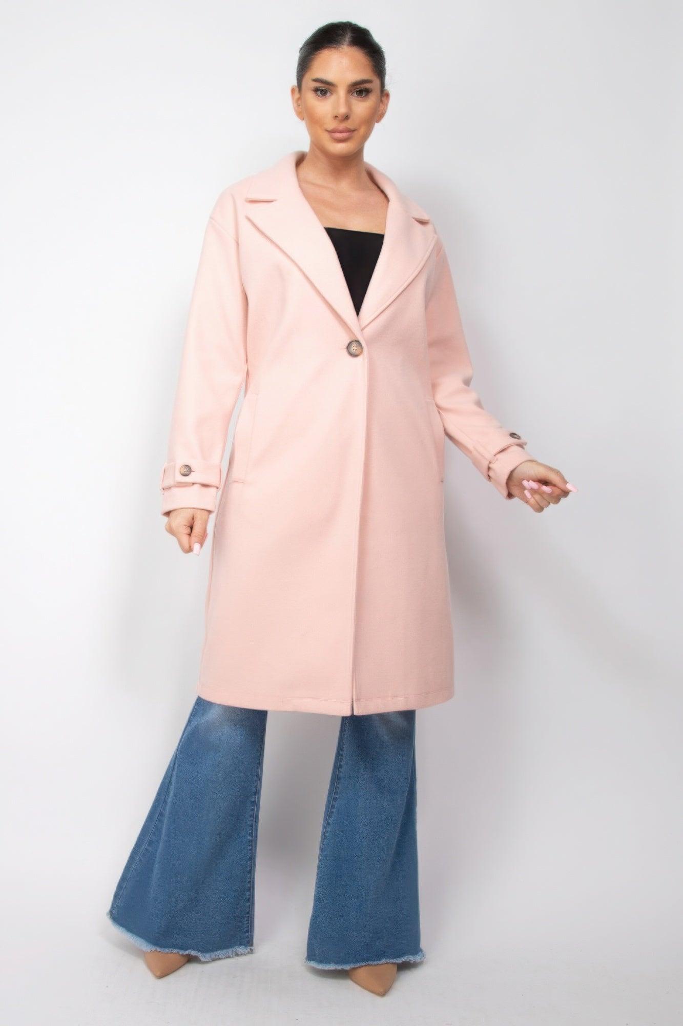 Collar pocketed coat | Mixtshop LLC