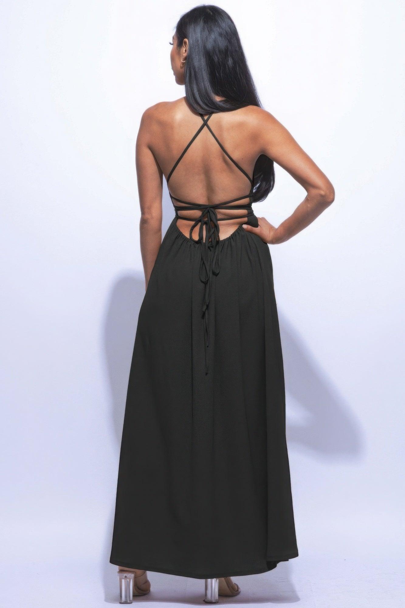 Side Slit Maxi Dress | Mixtshop LLC