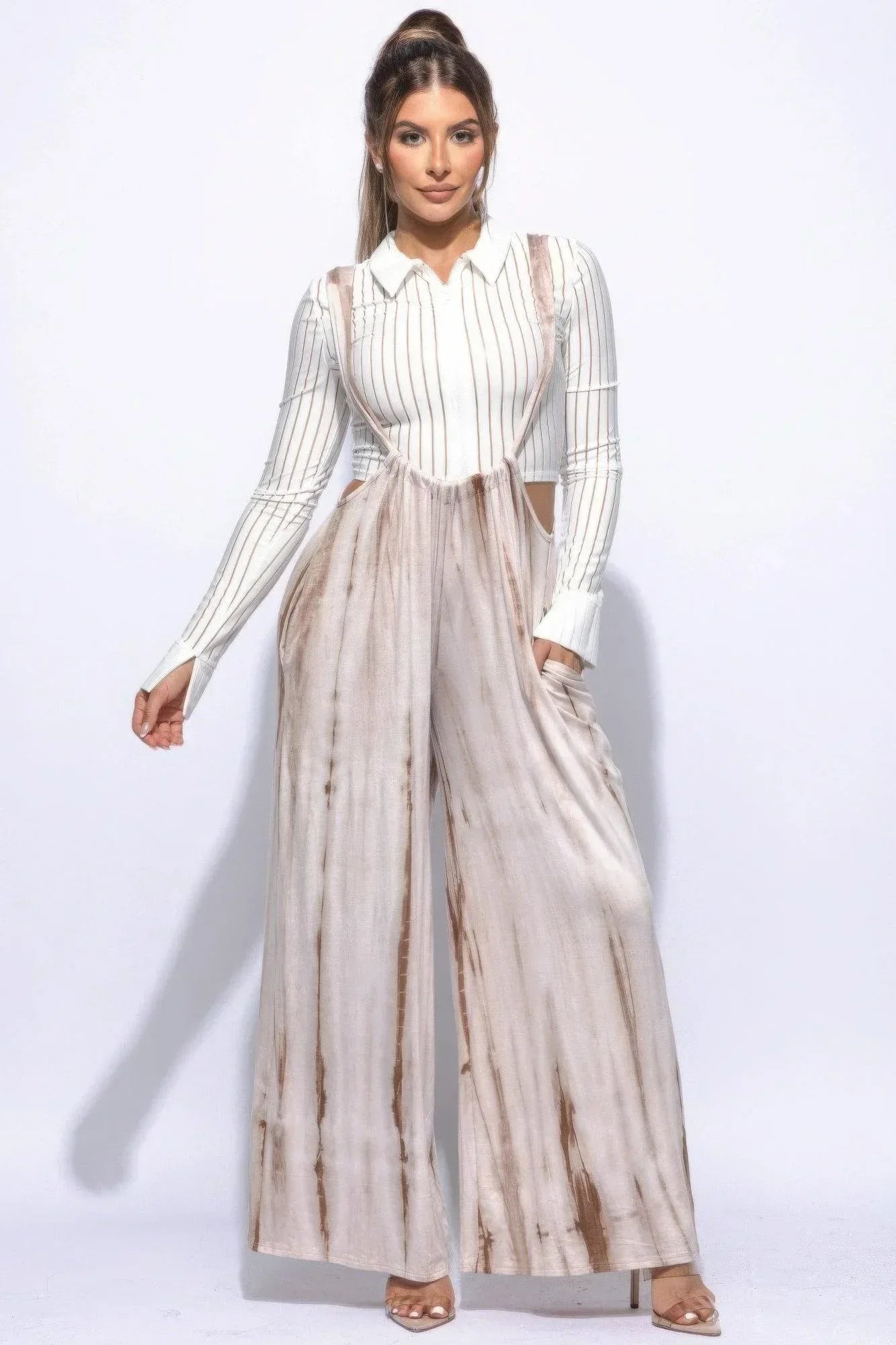 Drawstring Baggy Jumpsuit | Mixtshop LLC Main image