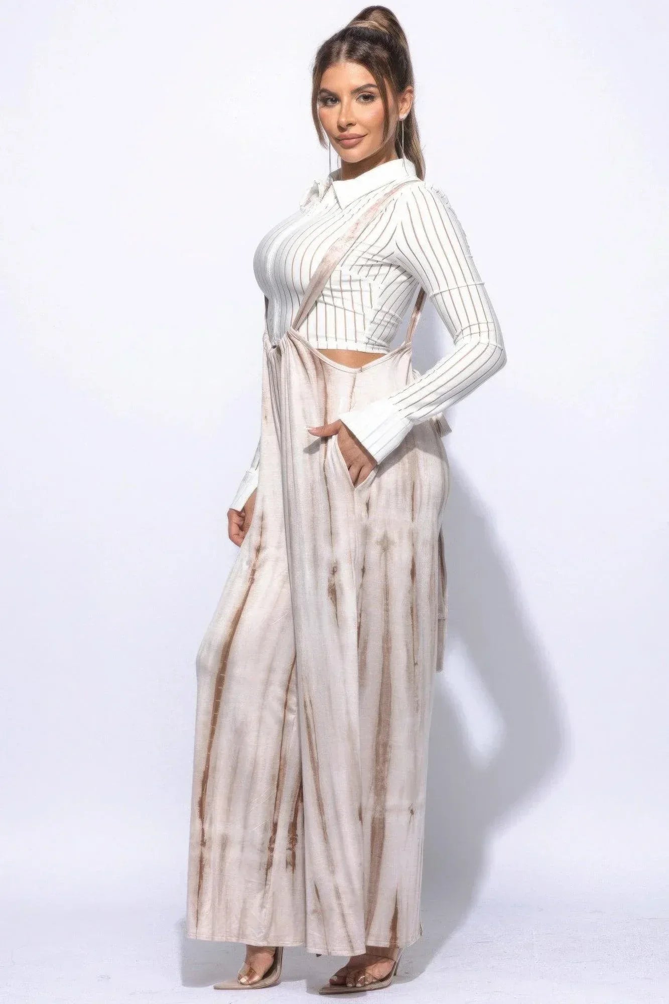Drawstring Baggy Jumpsuit Secondary image
