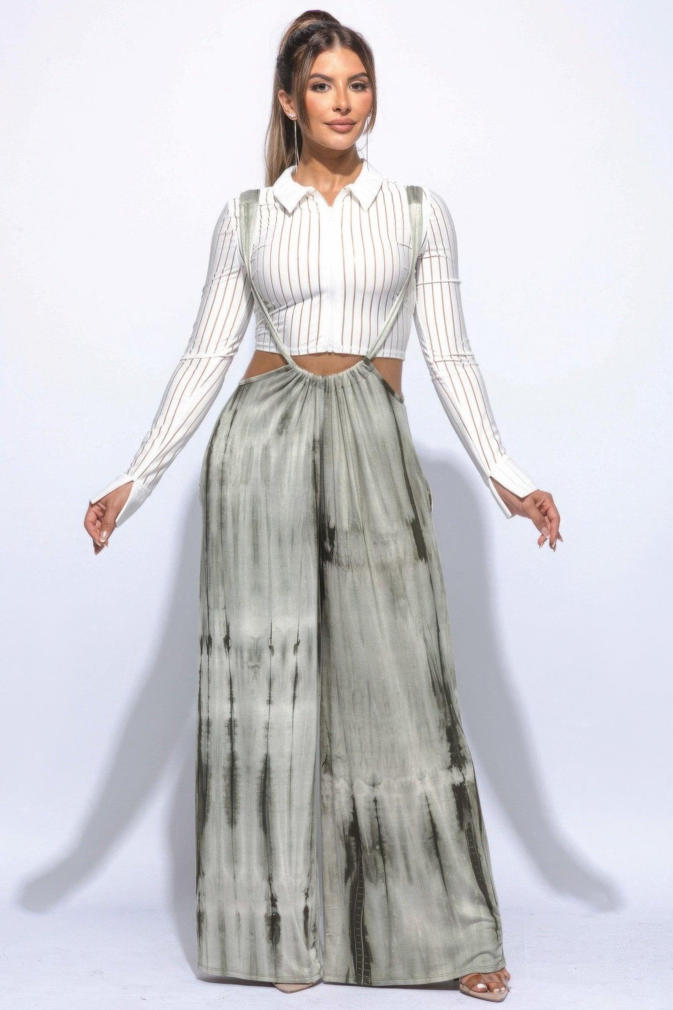 Drawstring Baggy Jumpsuit | Mixtshop LLC Main image