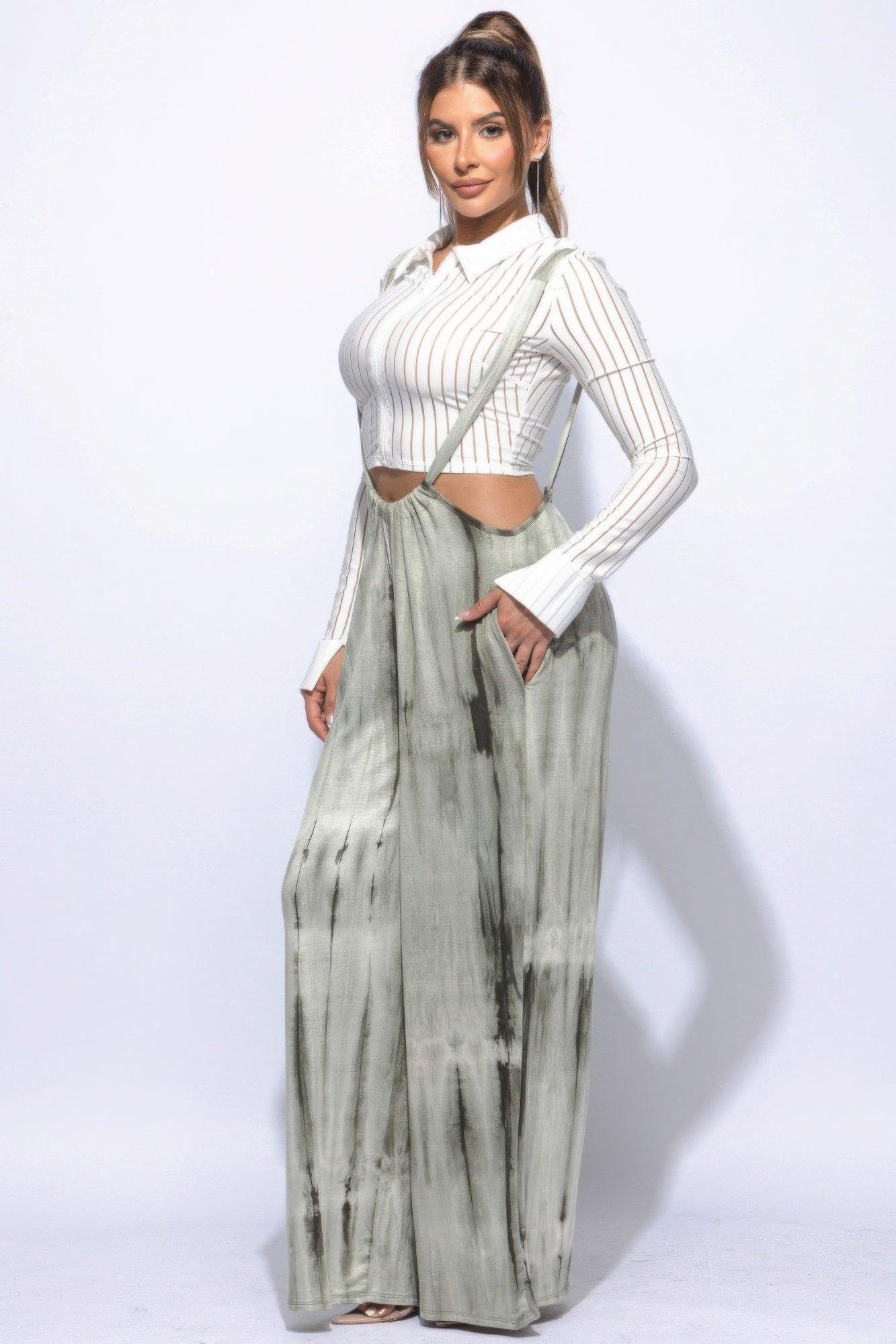 Drawstring Baggy Jumpsuit Secondary image