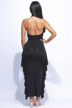 Cowl Halter Ruffled Skirt Set | Mixtshop LLC