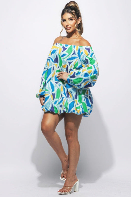 Off Shoulder Bubble Dress | Mixtshop LLC