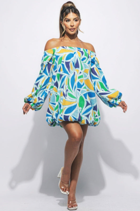 Off Shoulder Bubble Dress | Mixtshop LLC