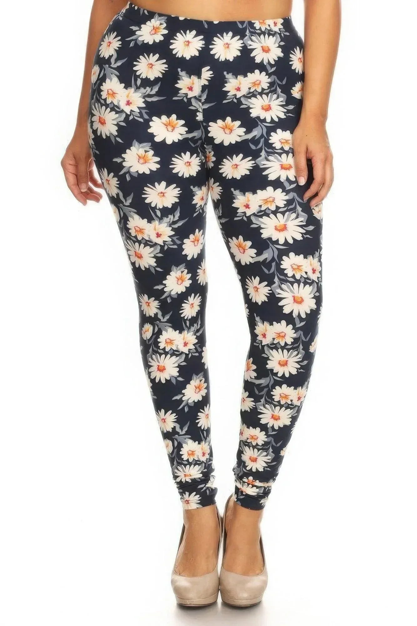 Plus Size Buttery Soft Print Leggings | Mixtshop LLC Main image