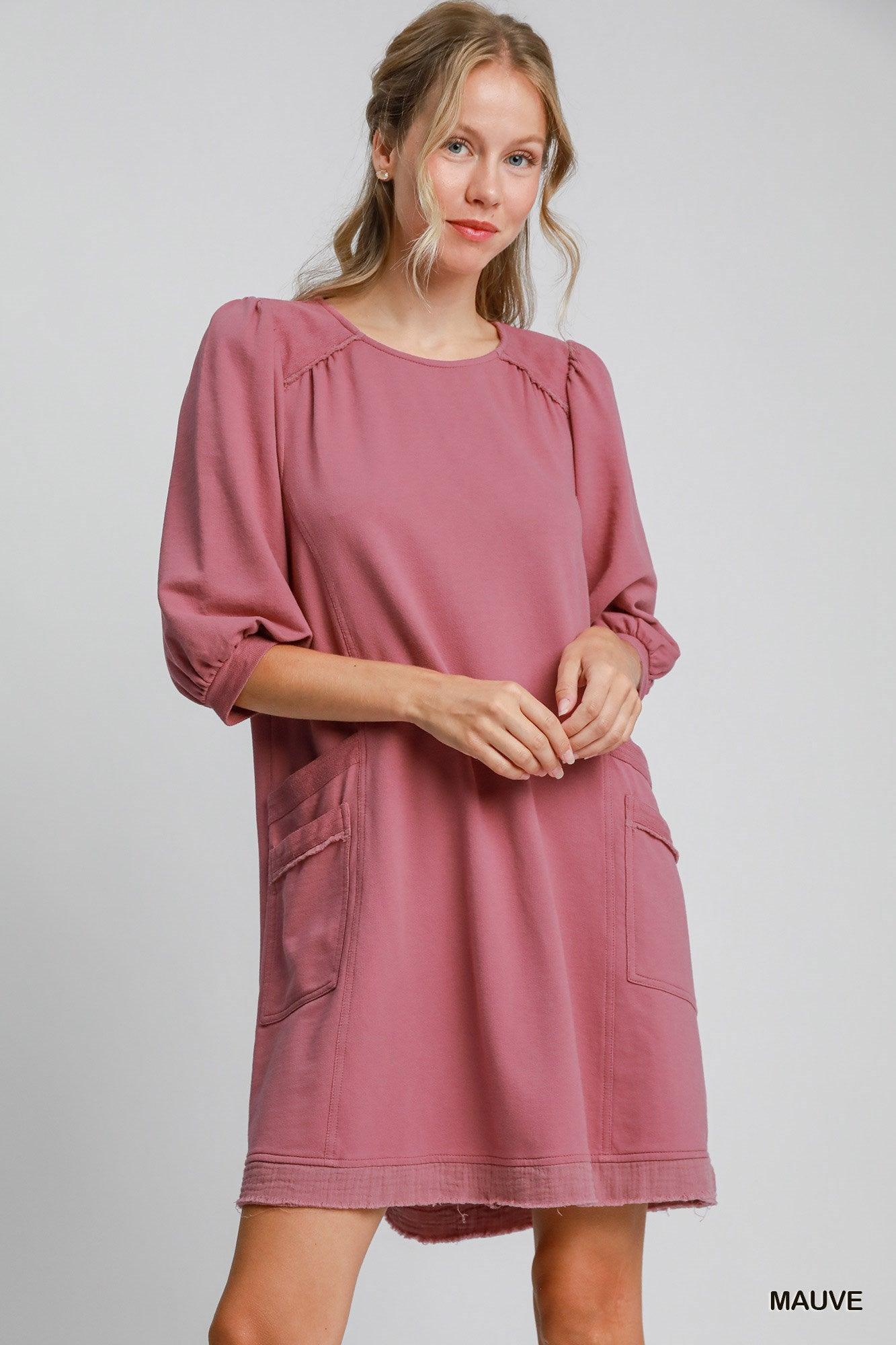 French Terry Mini Dress | Mixtshop LLC Main image