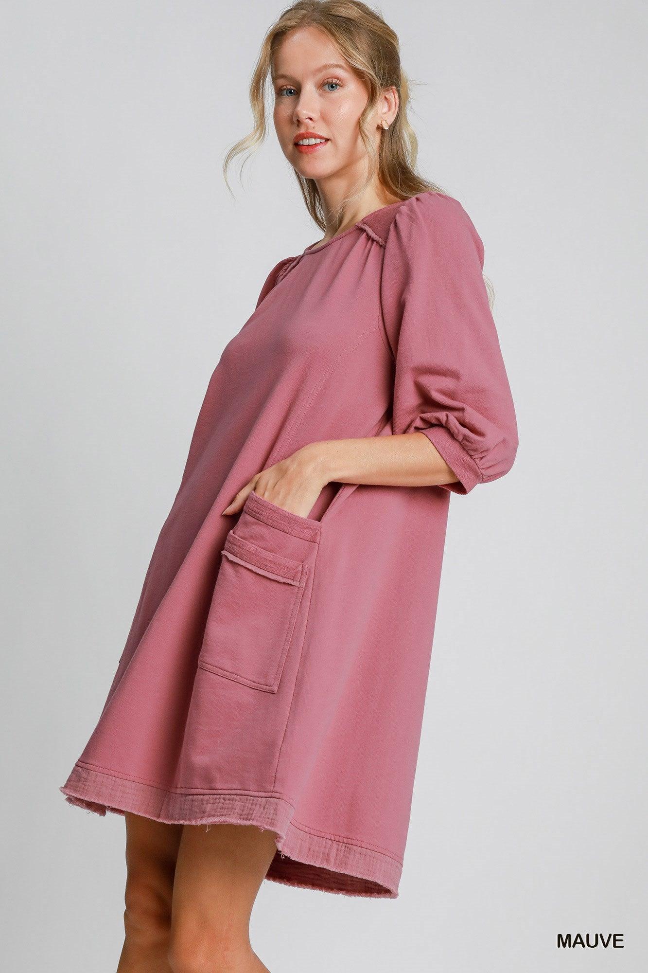 French Terry Mini Dress | Mixtshop LLC