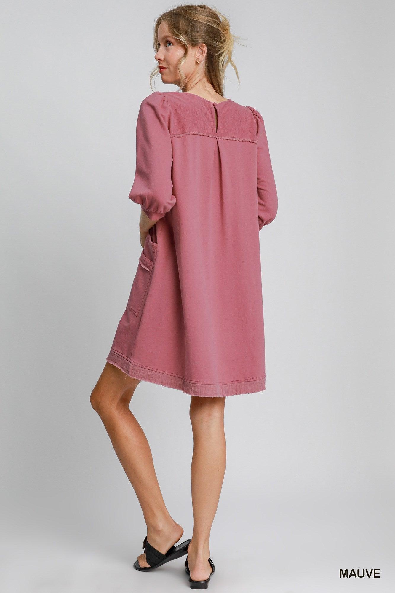 French Terry Mini Dress | Mixtshop LLC