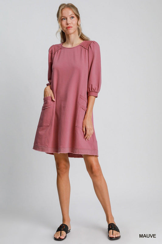 French Terry Mini Dress | Mixtshop LLC