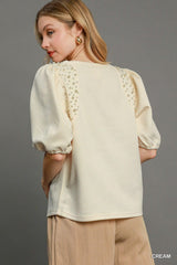 Puff Sleeve Knit Top | Mixtshop LLC