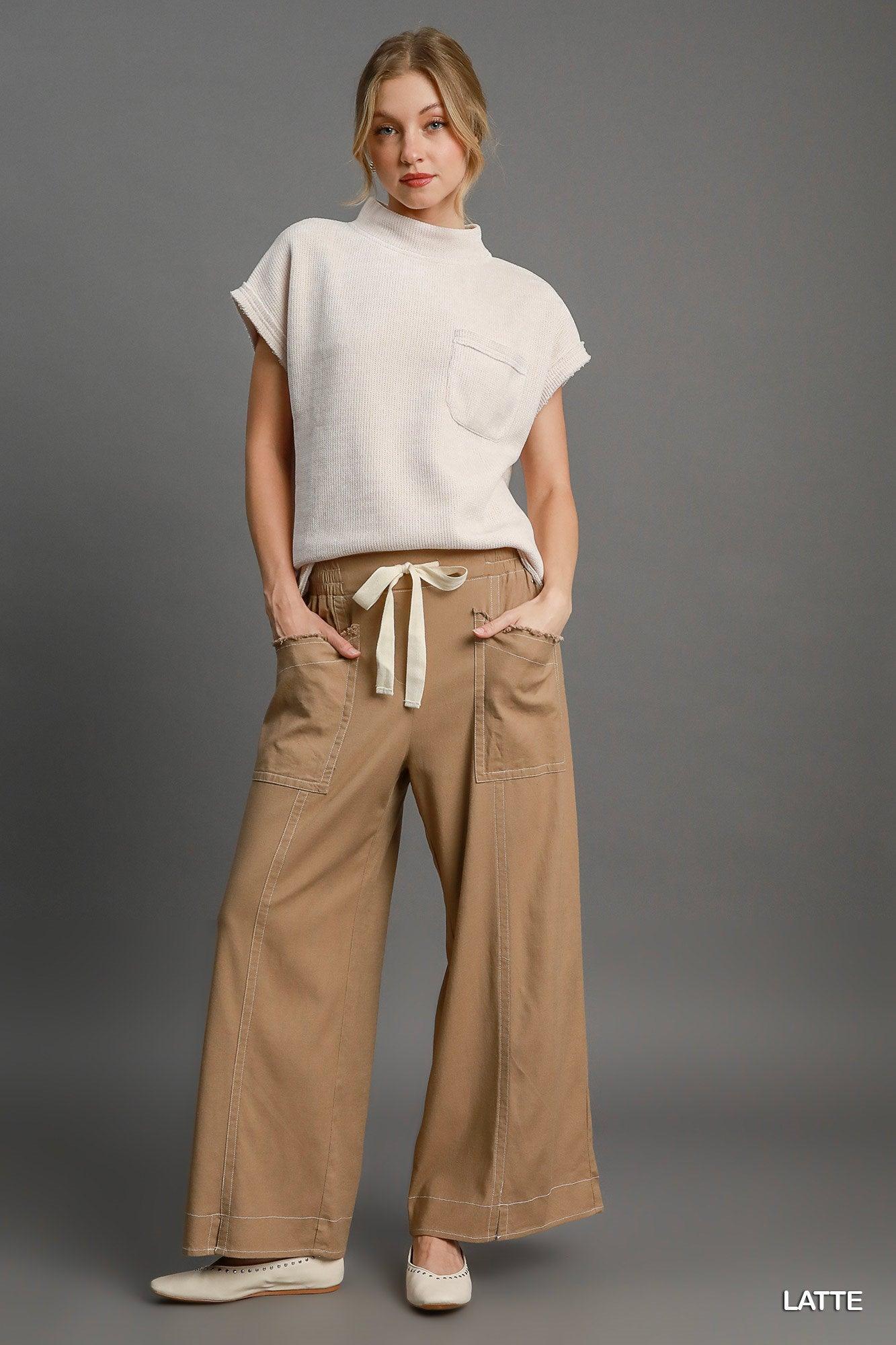 Wide Leg Pull On Pants Secondary image