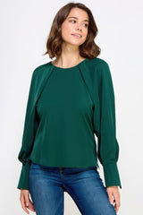 Raglan Long Sleeve Top With Back Neck Tie | Mixtshop LLC