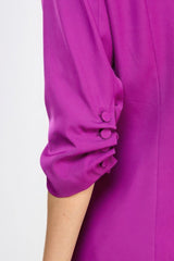 Buttoned Detail 3/4 Sleeve Blazer | Mixtshop LLC