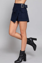 Waist Belted Cargo Skort | Mixtshop LLC