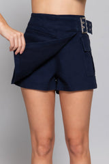 Waist Belted Cargo Skort | Mixtshop LLC