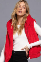 Hoodie Faux Fur Vest | Mixtshop LLC